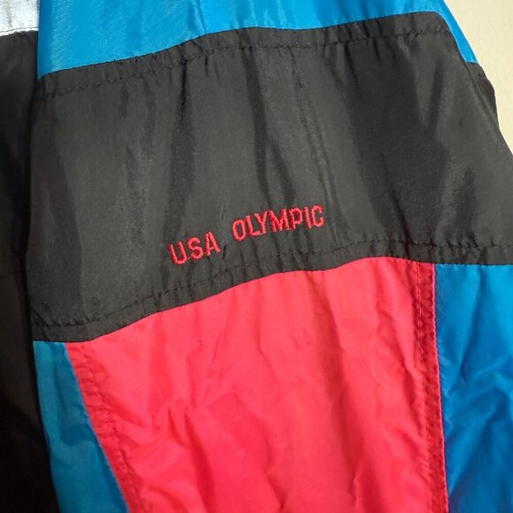 Vintage USA Olympics 1996 Full Zip Windbreaker Jacket Men's XL Reflective Retro - Picture 9 of 13